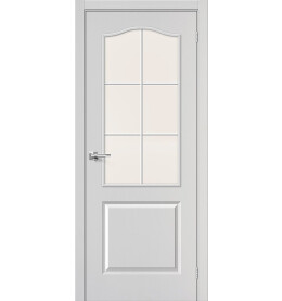 Дверь межкомнатная 32С Финиш Флекс, Грунт, остекленная, magic fog, каркасно-щитовая