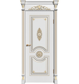 Дверь межкомнатная Олимп Эмаль, Лайтбеж, глухая, каркасно-щитовая