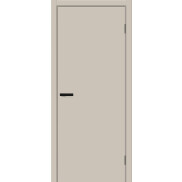Дверь межкомнатная Браво-0.П ПЭТ Cream Silk, глухая, кромка обычная, каркасно-щитовая