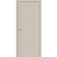 Дверь межкомнатная Браво-20 ПЭТ Cream Silk, глухая, кромка нет, царговая