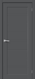 Дверь межкомнатная Браво-20 ПЭТ Stormy Silk, глухая, кромка нет, царговая