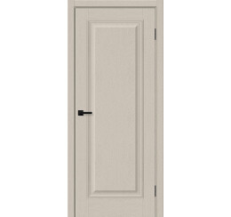 Дверь межкомнатная Классик-10 ПЭТ Cream Silkwood, глухая, царговая