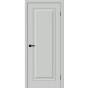 Дверь межкомнатная Классик-10 ПЭТ Grey Silk, глухая, царговая