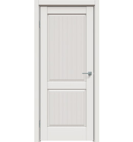 Дверь межкомнатная Concept-671 ПВХ, Белоснежно матовый, глухая, царговая