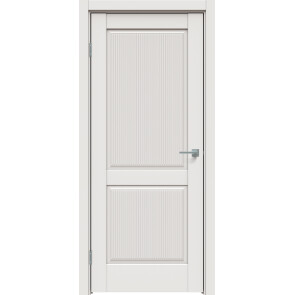 Дверь межкомнатная Concept-671 ПВХ Белоснежно матовый, глухая, царговая