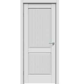 Дверь межкомнатная Concept-671 ПВХ, Дарк Вайт, глухая, царговая