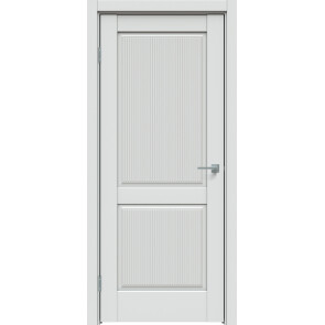 Дверь межкомнатная Concept-671 ПВХ Дарк Вайт, глухая, царговая