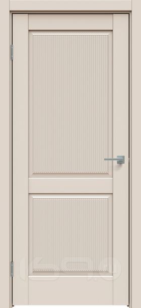 Дверь межкомнатная Concept-671 ПВХ Магнолия, глухая, без кромки, царговая