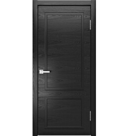 Дверь межкомнатная Нео 2 Шпонированные, Неро, глухая, каркасно-щитовая