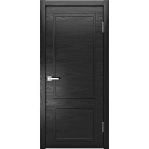 Дверь межкомнатная Нео 2 Шпонированные Неро, глухая, каркасно-щитовая