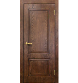 Дверь межкомнатная Сити-5 Шпонированные, Тон Орех-2, глухая, каркасно-щитовая