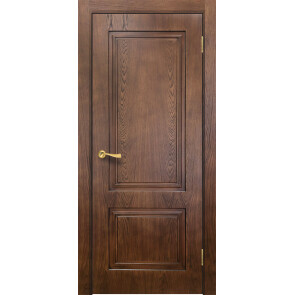 Дверь межкомнатная Сити-5 Шпонированные Тон Орех-2, глухая, каркасно-щитовая