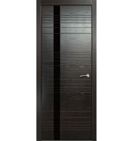 Дверь межкомнатная V-IV Шпонированные, Неро, глухая, каркасно-щитовая