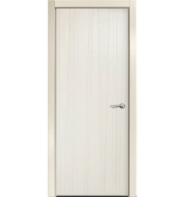 Дверь межкомнатная V-XIII Шпонированные, Бьянко, глухая, каркасно-щитовая