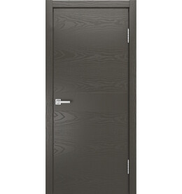 Дверь межкомнатная V-XIV Шпонированные, Гриджио, глухая, каркасно-щитовая