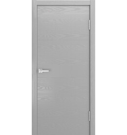 Дверь межкомнатная V-XIV Шпонированные, Светло-серый, глухая, каркасно-щитовая