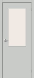 Дверь межкомнатная Браво-7 Винил Grey Pro, остекленная, magic fog, кромка abs, каркасно-щитовая
