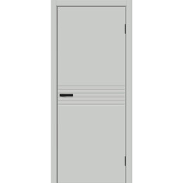 Дверь межкомнатная Граффити-23.Д Винил Grey Pro, глухая, кромка abs, каркасно-щитовая