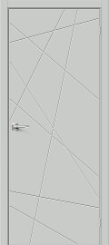 Дверь межкомнатная Граффити-5.Д Винил, Grey Pro, глухая, каркасно-щитовая