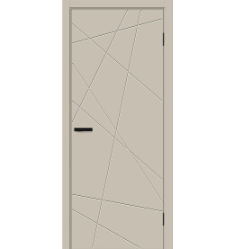 Дверь межкомнатная Граффити-5.Д Винил, Cream Pro, глухая, каркасно-щитовая