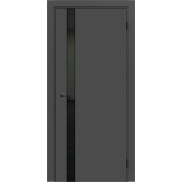 Дверь межкомнатная Порта ПТА-51 B ПЭТ Shellac Graphite, глухая, декор mirox grey, каркасно-щитовая