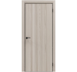 Дверь межкомнатная Порта-50 4AB Полипропилен Alpik Oak, глухая, кромка алюминиевая черная, каркасно-щитовая