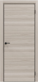Дверь межкомнатная Порта-50G 4AB Полипропилен Alpik Oak, глухая, кромка алюминиевая черная, каркасно-щитовая