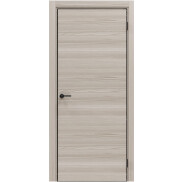 Дверь межкомнатная Порта-50G 4AB Полипропилен Alpik Oak, глухая, кромка алюминиевая черная, каркасно-щитовая