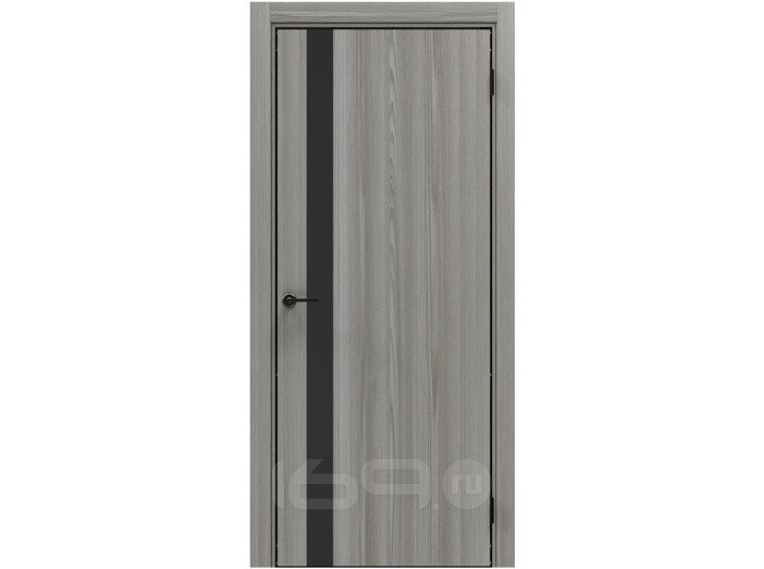 ДПГ ПП Порта-51 4AB Grey Oak Black Star 200*80, кромка-алюминиевая черная матовая