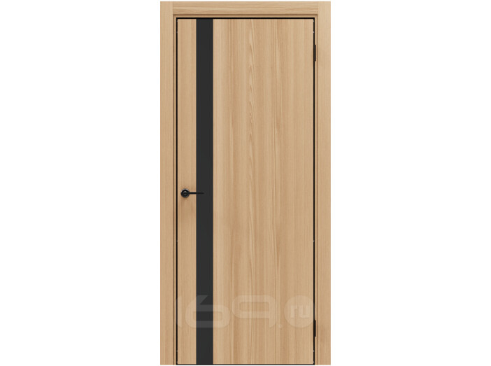 ДПГ ПП Порта-51 4AB Natural Oak Black Star 200*80, кромка-алюминиевая черная матовая