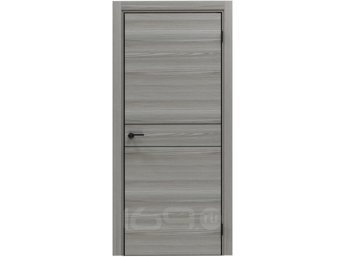ДПГ ПП Порта-52 4AB Grey Oak 200*80, кромка-алюминиевая черная матовая