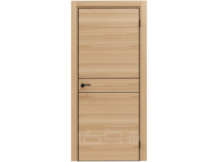 ДПГ ПП Порта-52 4AB Natural Oak 200*80, кромка-алюминиевая черная матовая