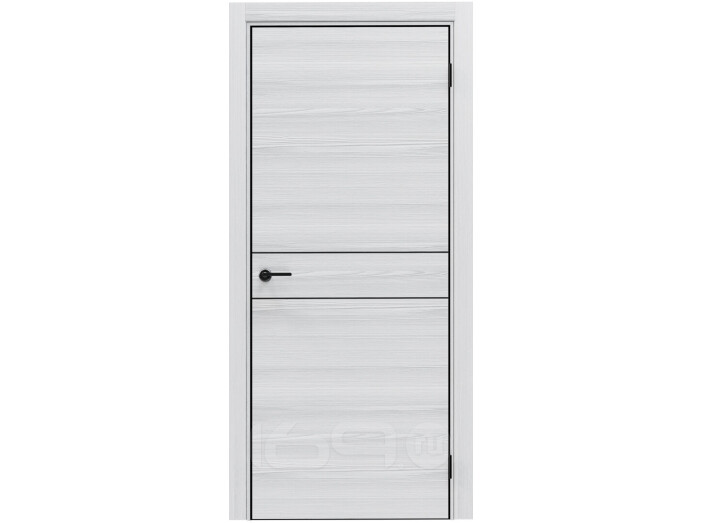 ДПГ ПП Порта-52 4AB White Oak 200*80, кромка-алюминиевая черная матовая
