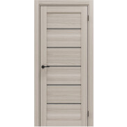 Дверь межкомнатная Порта-220 Полипропилен Alpik Oak, остекленная, grey fog, царговая