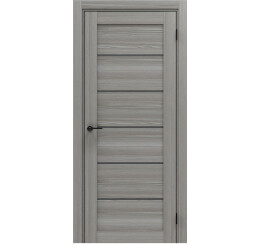 Дверь межкомнатная Порта-220 Полипропилен Grey Oak, остекленная, grey fog, царговая