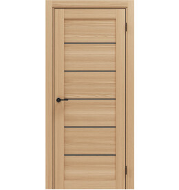 Дверь межкомнатная Порта-220, Полипропилен Natural Oak, остекленная царговая