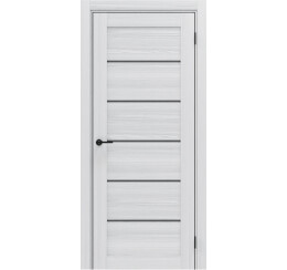 Дверь межкомнатная Порта-220 Полипропилен White Oak, остекленная, grey fog, царговая