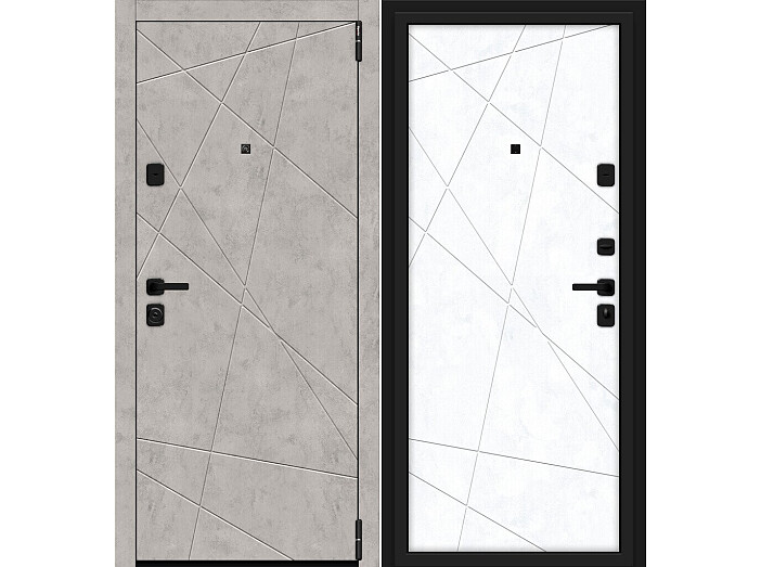 ДС Porta M-3 15/15 Grey Art/Snow Art/Лунный камень/BE 205*88 Правая Выставочный образец