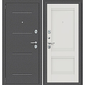 Дверь входная Porta R-2 104/K42 Антик серебро/Alaska, 2 замка