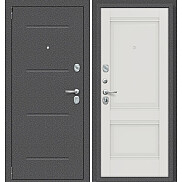 Дверь входная Porta R-2 104/K42 Антик серебро/Alaska, 2 замка, с ночной задвижкой