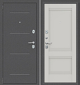 Дверь входная Porta R-2 104/K42 Антик серебро/Nardo Grey, 2 замка