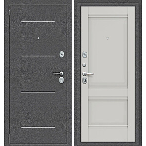 Дверь входная Porta R-2 104/K42 Антик серебро/Nardo Grey, 2 замка