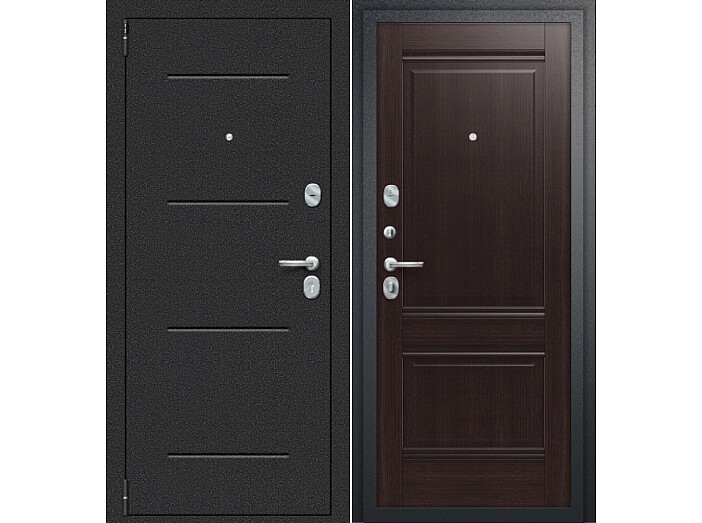 ДС Porta R-2 104/K42 Wenge Veralinga/Букле Черный 205*88 Левая