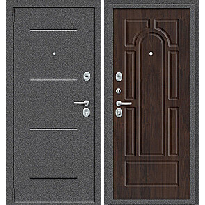 Дверь входная Porta R-2 104/П55 Антик серебро/Almon, 2 замка