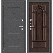 Дверь входная Porta R-2 104/П55 Антик серебро/Almon, 2 замка, с ночной задвижкой