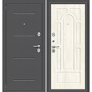 Дверь входная Porta R-2 104/П55 Антик серебро/Nordic Oak, 2 замка