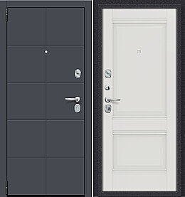 Дверь входная Porta R-3 10/K42 Graphite Pro/Alaska, 2 замка