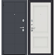 Дверь входная Porta R-3 10/K42 Graphite Pro/Alaska, 2 замка, с ночной задвижкой