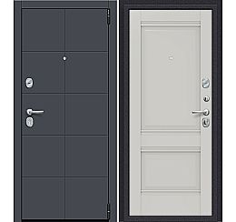 Дверь входная металлическая «Porta R-3 10/K42» Graphite Pro/Nardo Grey