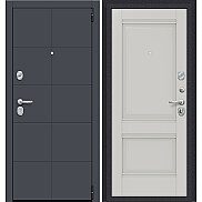 Дверь входная Porta R-3 10/K42 Graphite Pro/Nardo Grey, 2 замка, с ночной задвижкой